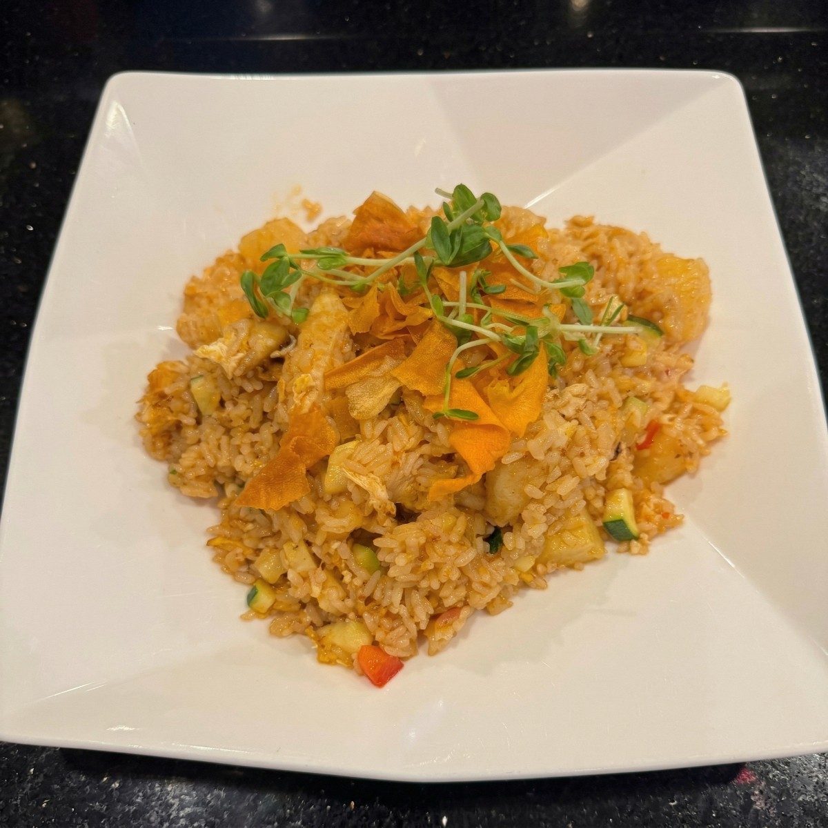 Pineapple Fried Rice With Chicken.